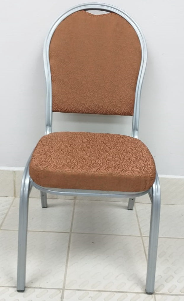 Chair Waiting Brown and Silver