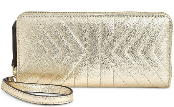 INC Purse Wallet Wristlet International Concept Metallic