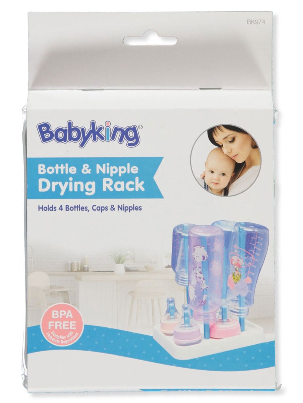 BABYKING Baby Bottle & Nipple Drying Rack BK974 Bpa Free