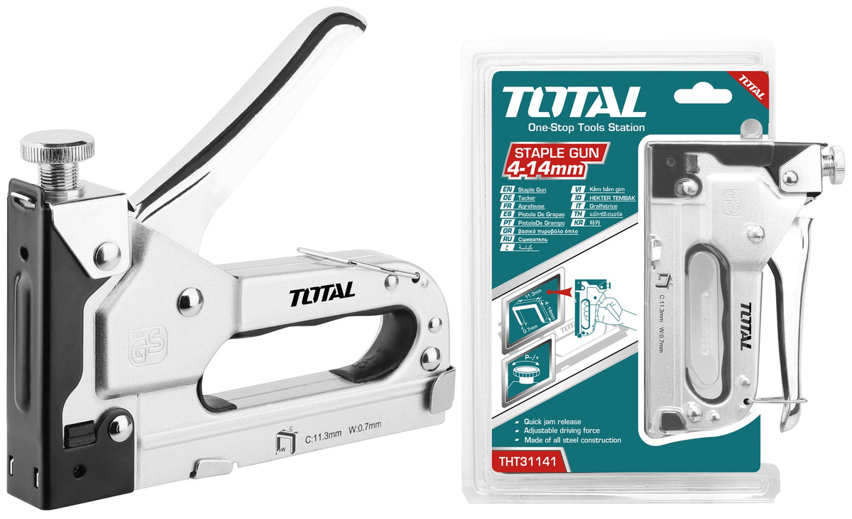 TOTAL Staple Gun THT31141 Heavy Duty with Staple