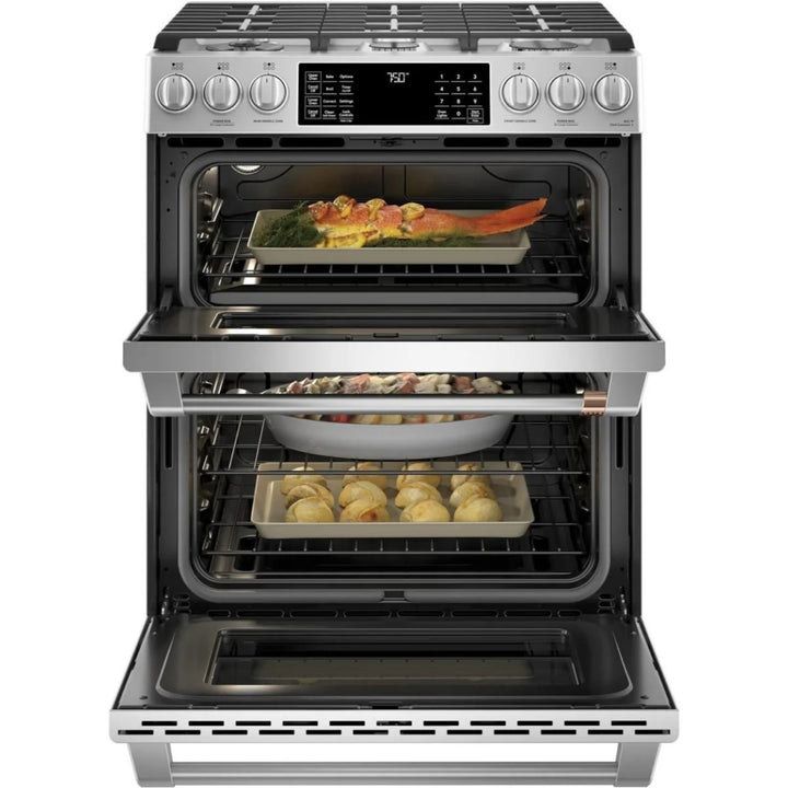 GE Stove 6 Burner Mabe 30" Cafe CGS750P2MS1 Double Oven