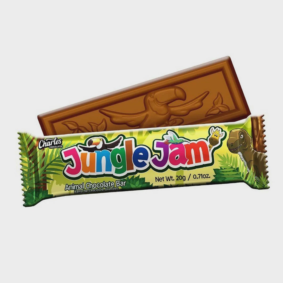CHARLES Jungle Jam Animal Chocolate Bar 20G 0.71OZ
