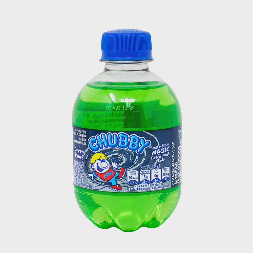 CHUBBY Martian Magic Green Punch Soda 250ML