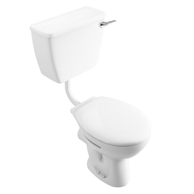 TWYFORD Toilet Set Low Level White Lever Flush