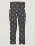 OLD NAVY Girls Leggings Charcoal Peace Sign