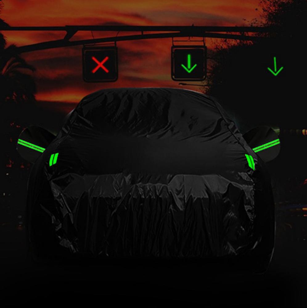 CRAFTEK Car Cover GUD-BY-1026XL Waterproof Black Xl for Car 187" to 193" Long