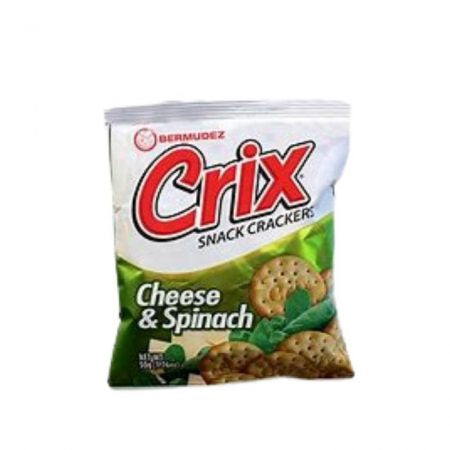 DIXEE Bermudez Crix Cheese & Spinach Mini Snack Crackers 50G 1.76OZ
