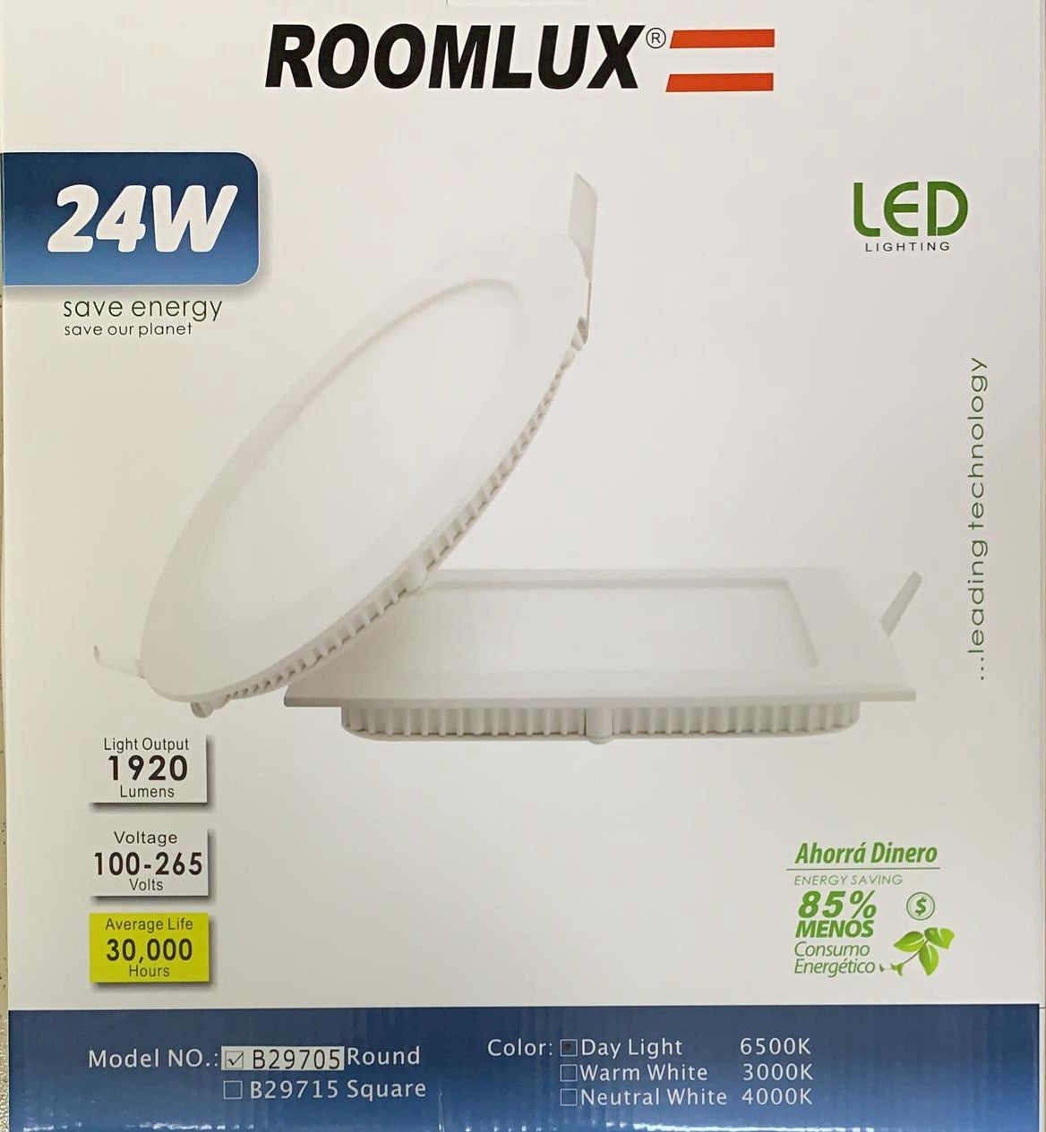 ROOMLUX Light LED Panel 24W Round 6500K B29705