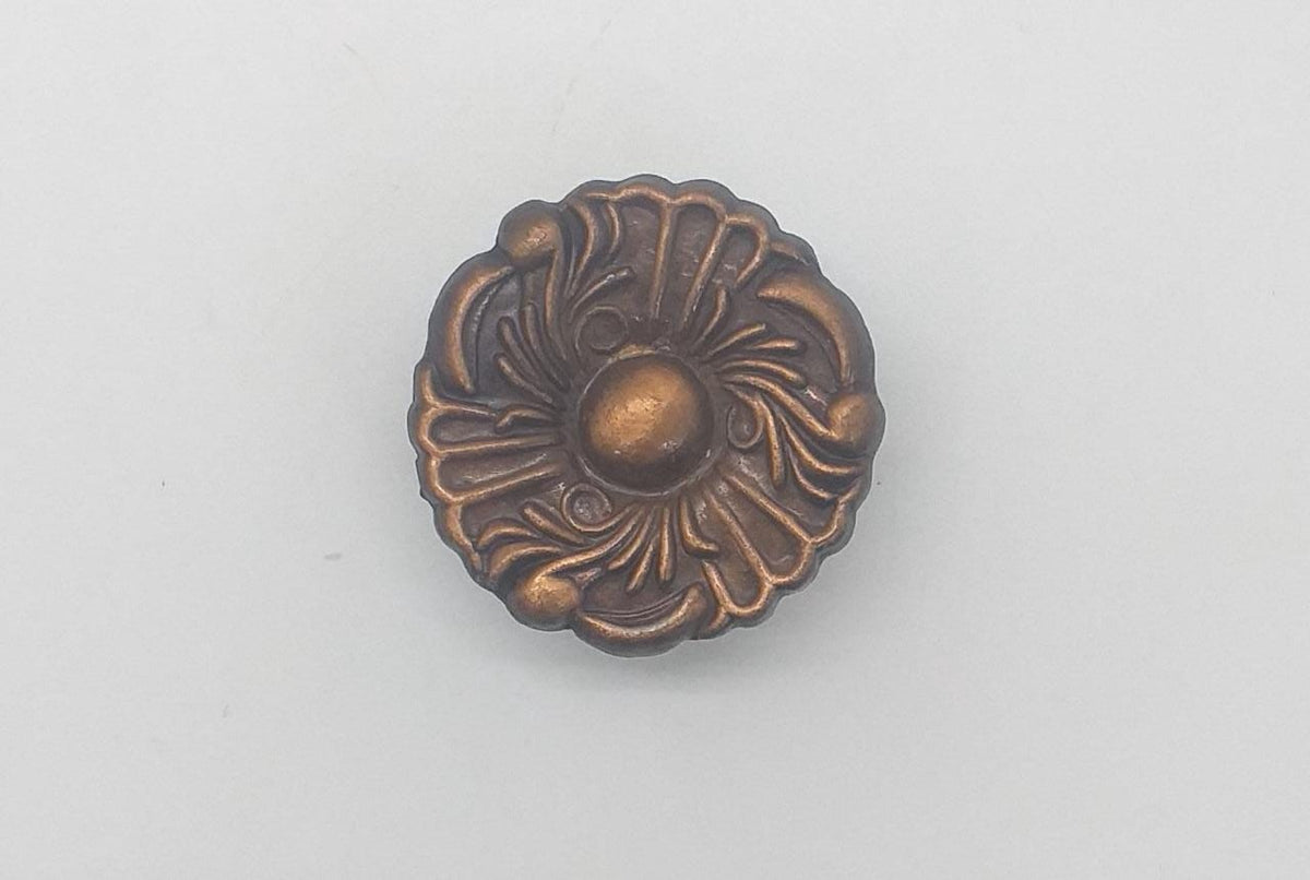 Draw Knob 15885 Bronze Flower