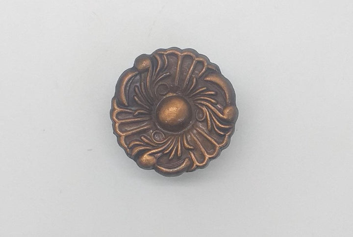 Draw Knob 15885 Bronze Flower