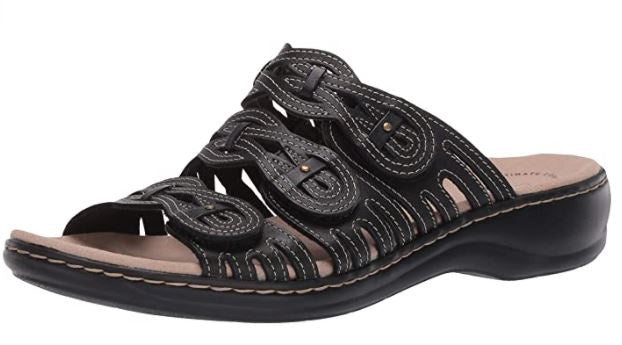 CLARKS Footwear Women's Leisa Faye Sandal Black