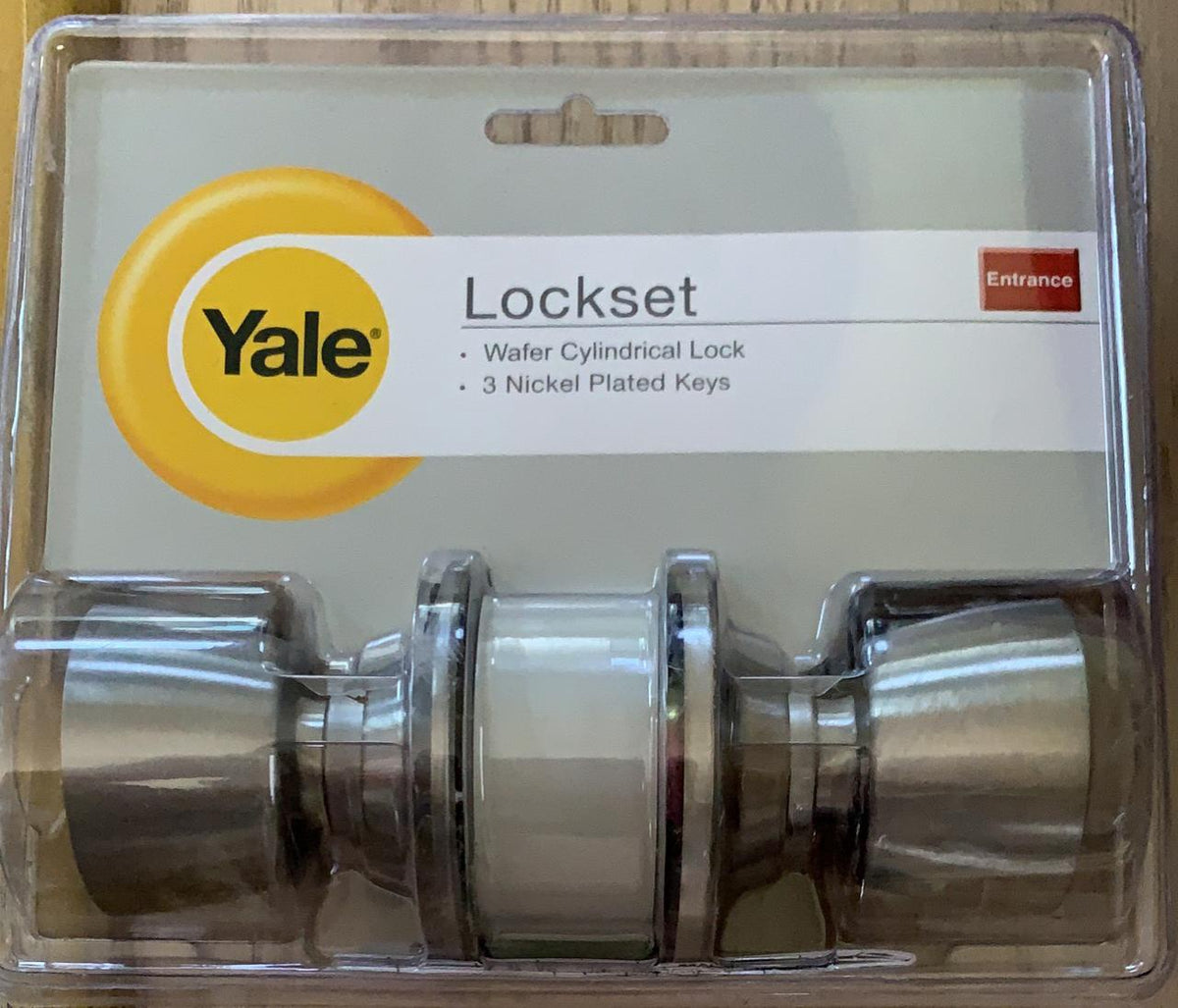 YALE Lock Entry Knob Stainless Steel #VMY5117 US32D Keyed