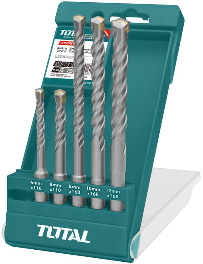 TOTAL Drill Bit Set Concrete 5PCS UTAC190501