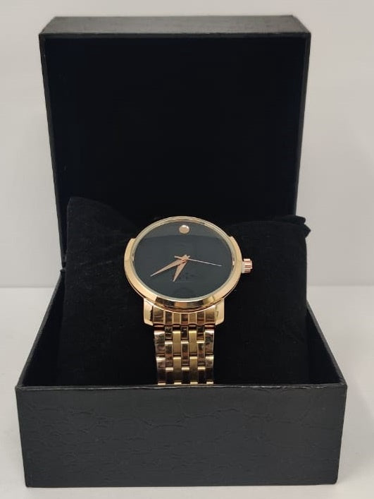 GENERIC Watch Fashion Men Rose Gold with Metal Strap Fine