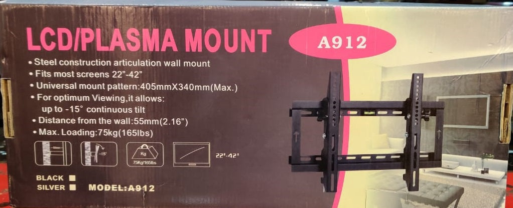 TV Wall Bracket 22"-42" LCD/PLASMA A912 Mount