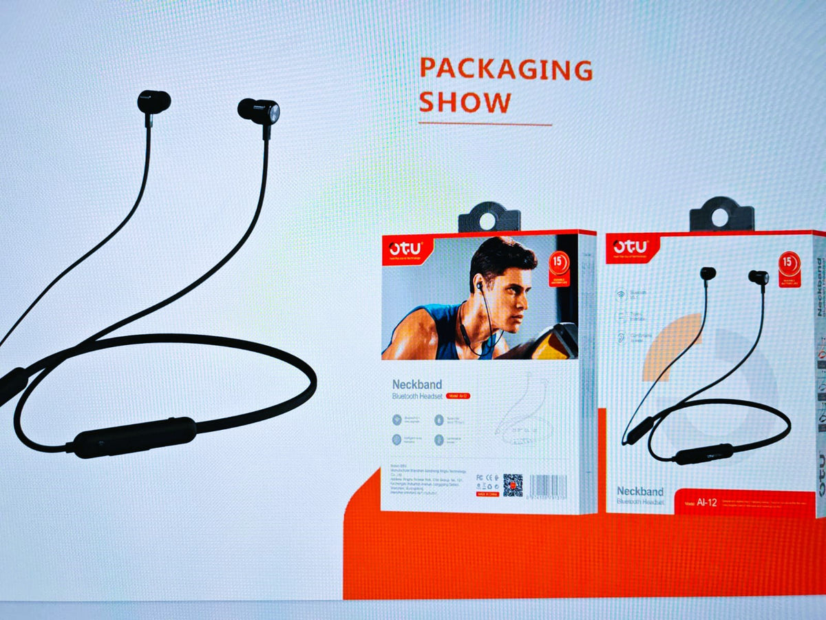 OTU Headphones Neck AI-12 Sports Hanging Neckband Bluetooth Earphone
