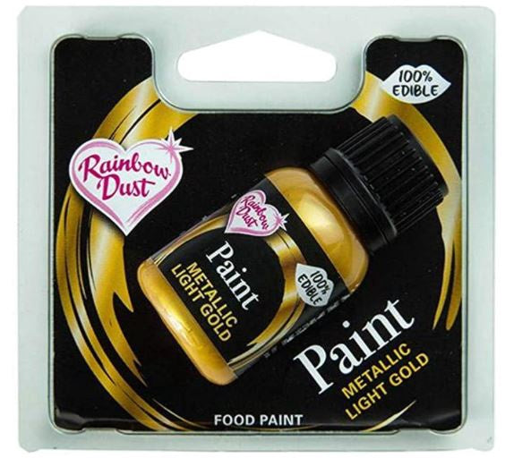 RAINBOW DUST Baking Metallic Food Paint Light Gold