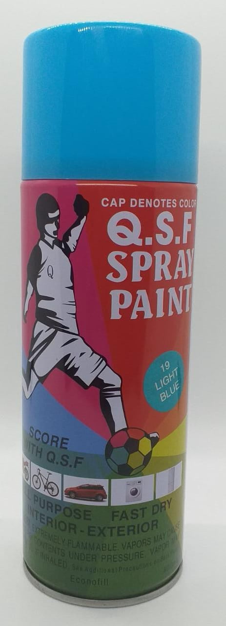 Q.S.F Tin Spray Paint Light Blue #19