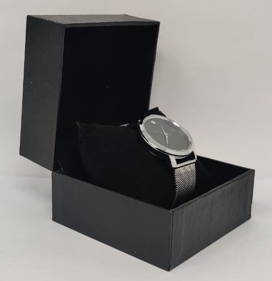 GENERIC Watch Fashion Men Silver with Mesh Strap