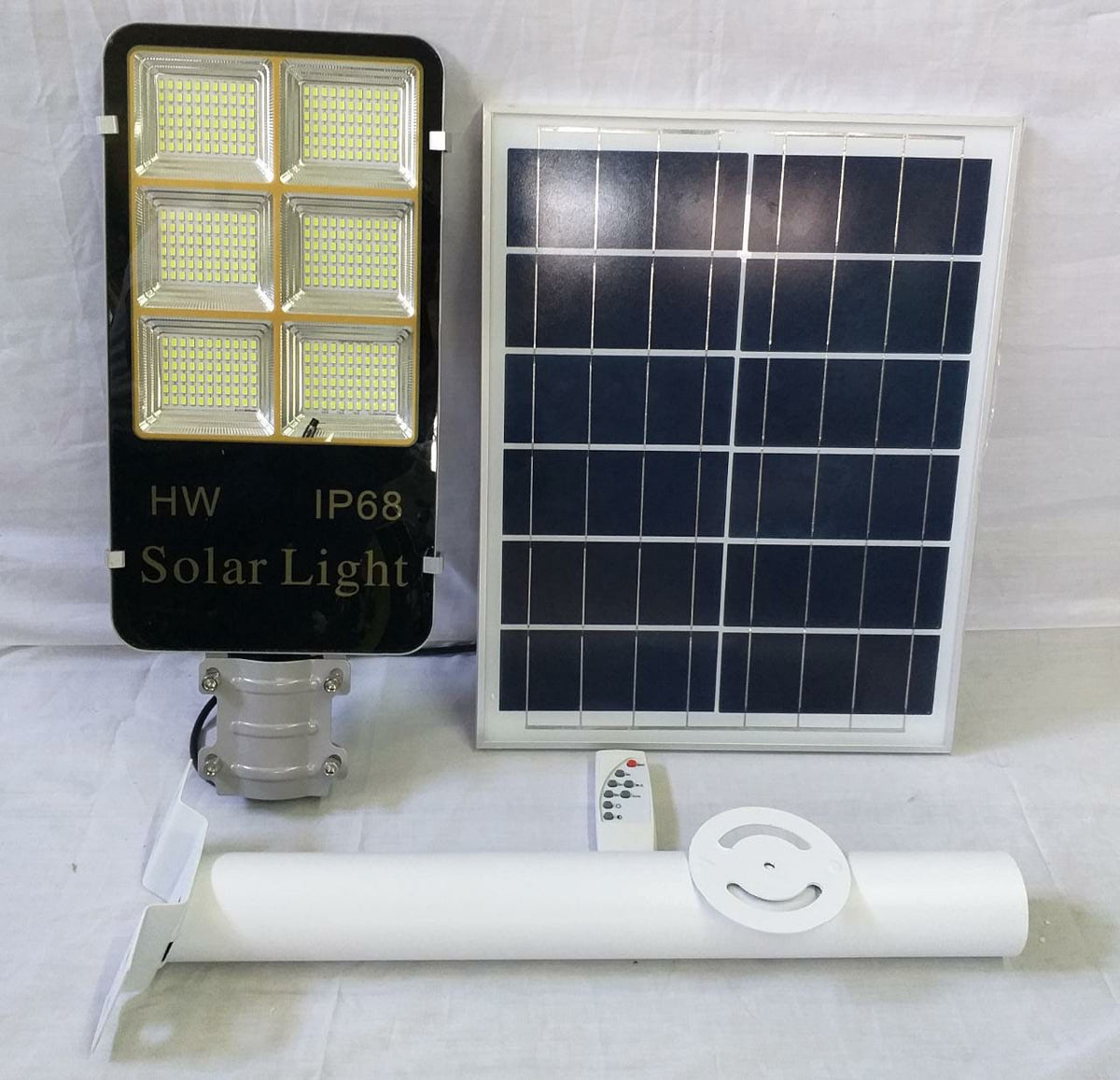 Light LED Post 100W with Solar Plate Grey Tgd 6PANEL