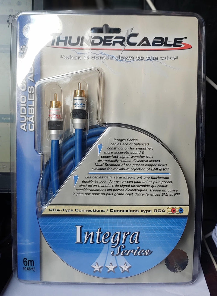 THUNDER CABLE Lead 2 Rca Male to 2 Rca Male 19.5" INA-6M