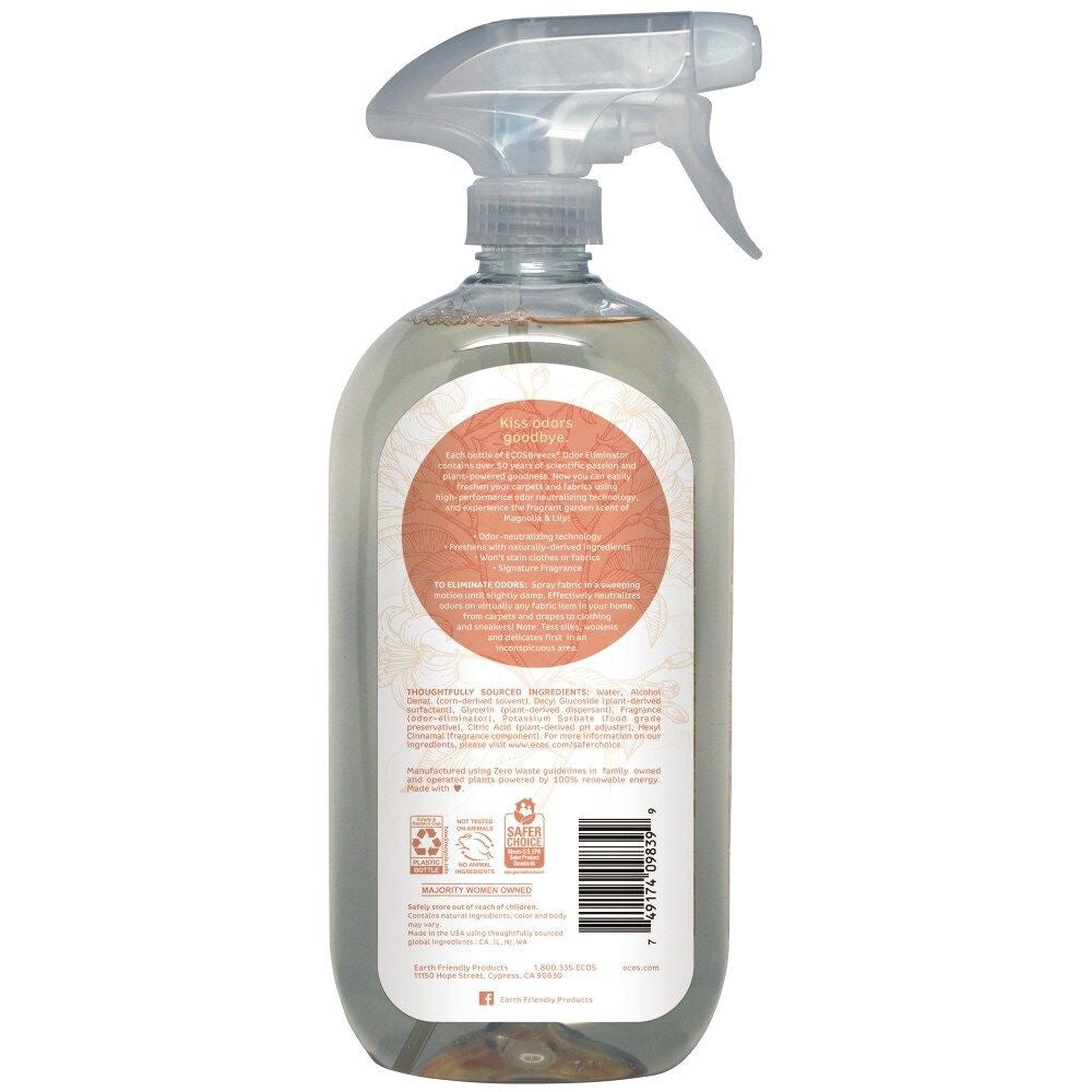 ECOS Breez Fabric & Carpet Odor Eliminator Magnolia & Lily 591ML 20FL. OZ