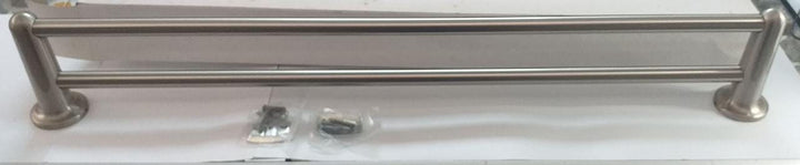 Towel Rack 30" Double Nickle IN Wht Pk