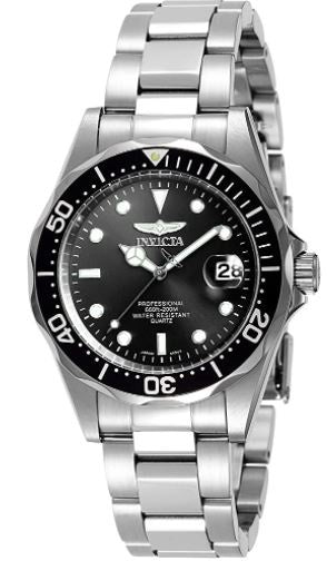 INVICTA Watch Men Pro Diver 37.5MM Stainless Steel Quartz Silver 89320B