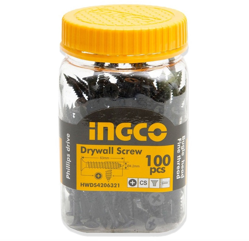 INGCO Screw Drywall 2X63MM 100PCS HWDS4206321