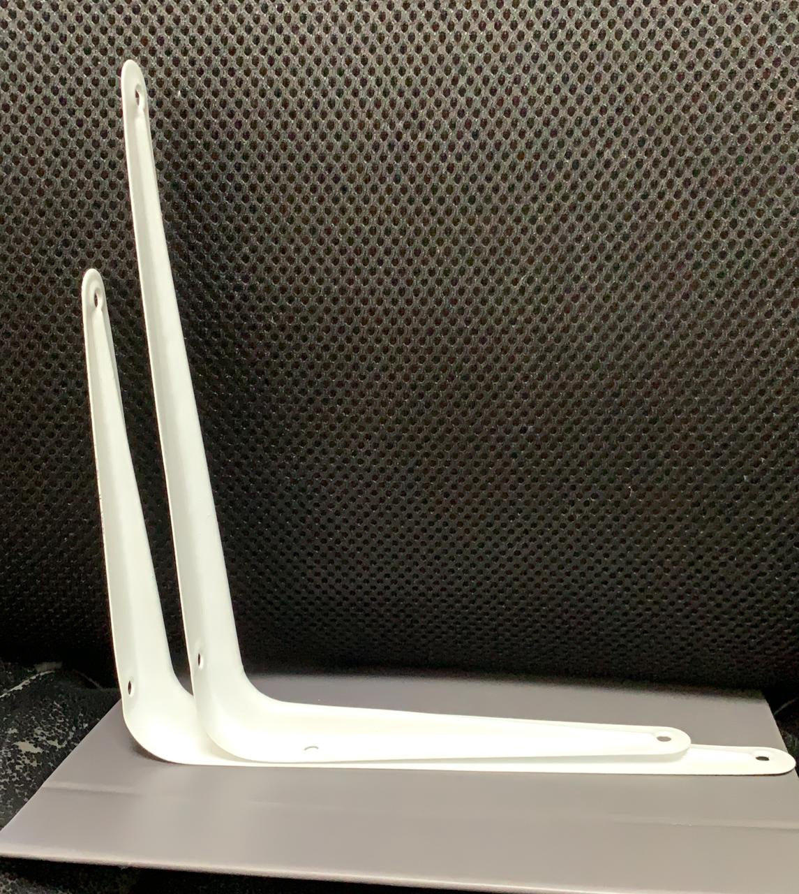 Shelf Bracket 6" X 8" White Pair