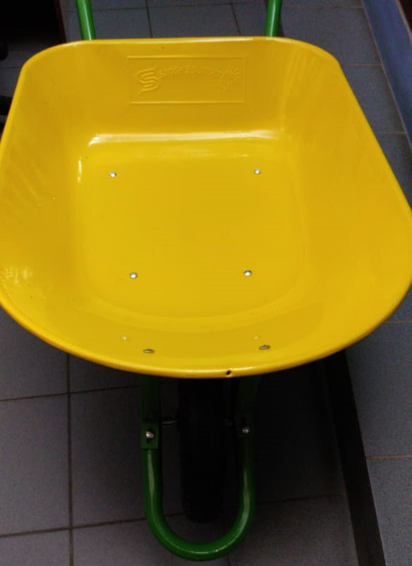 SINGH'S SUNSET Wheel Barrow Yellow Air Wheel
