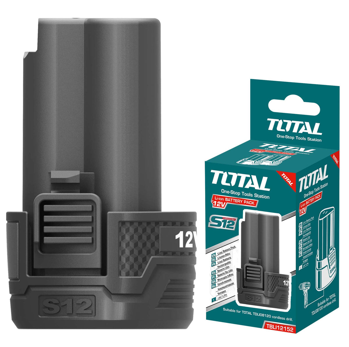 TOTAL Battery Pack 12V 1.5AH TBLI12152 LITHIUM-ION