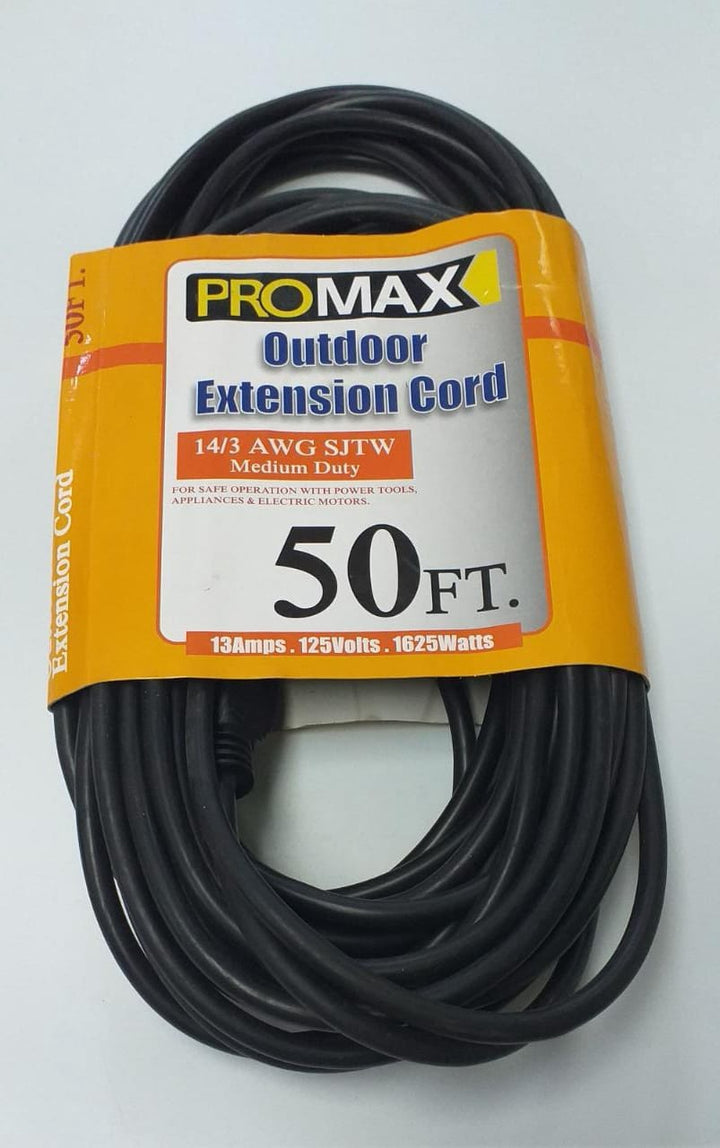 Extension Cord Outdoor 50' Promax Med.duty .