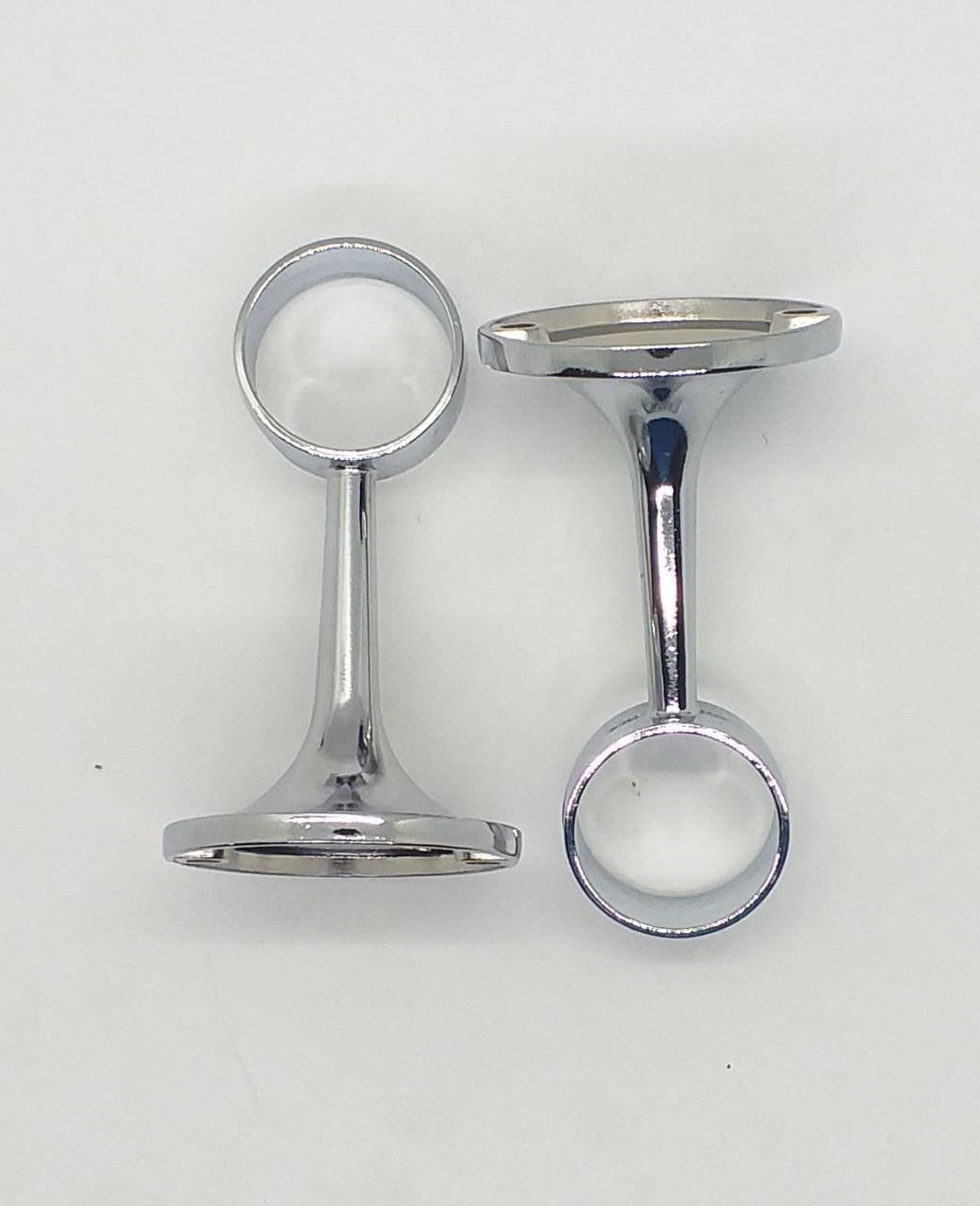 Curtain Rod Holders 1"/25MM Nickle Circle Pair