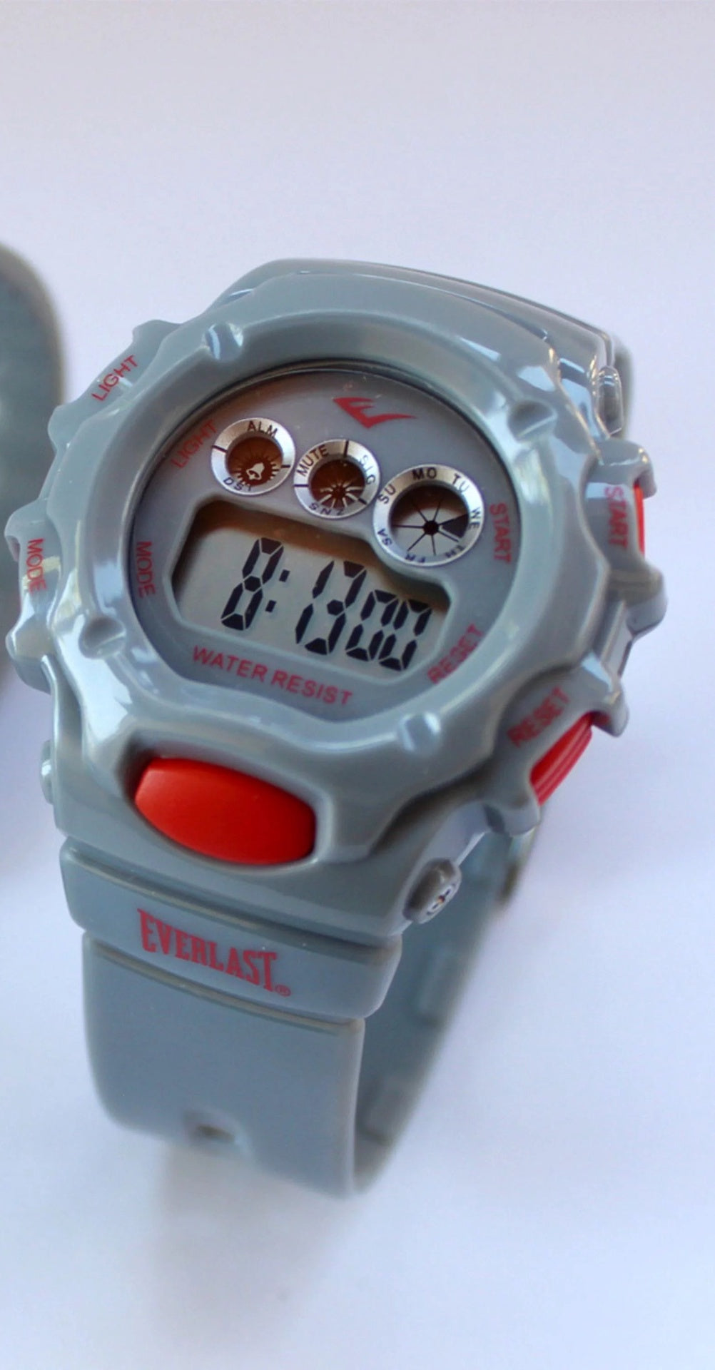 EVERLAST Watch Digital Rubber Grey & Red AAA540332GRY