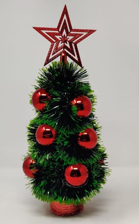 Christmas Decorations Tree Mini with Balls & Star EY18
