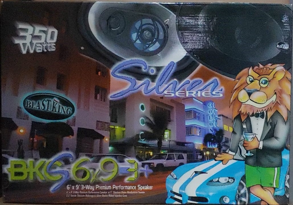 BLASTKING Speaker Car I-BKCS6X9-3+ 3 Way 350W Silver Series