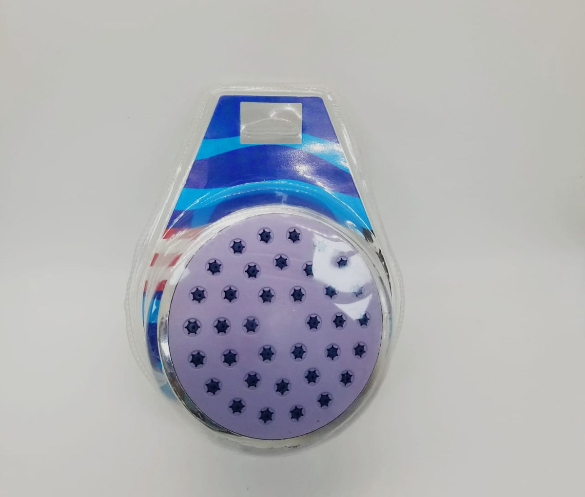 Shower Rose 1/2" 4" Purple Face Clamshell Pack