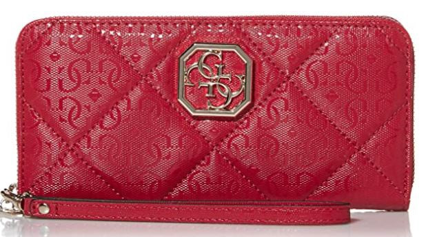 GUESS Wallet Women Dilla Large Zip Around Berry