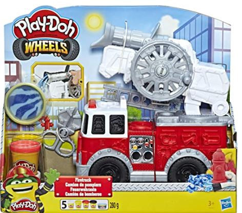 PLAY-DOH Toy Wheels Firetruck with 5 NON-TOXIC Colors Water Compound