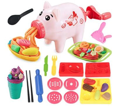 GENERIC Toy Kitchen Creation Pink Pig Play Food Set (Playdoh Not Included)