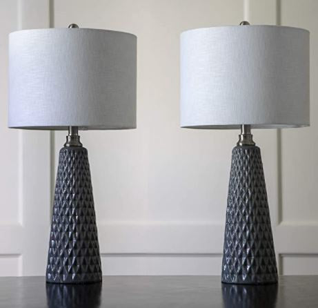 DECOR THERAPY Table Lamp MP1629 /MP1631 Jameson Ceramic Set of 2