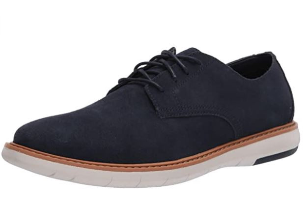 CLARKS Footwear Men's Draper Lace Oxford Navy Suede