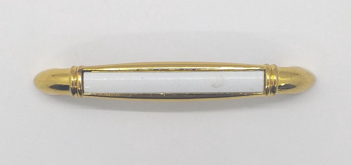 Draw Handle 839MB White & Gold Heavy
