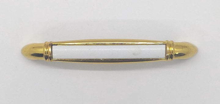Draw Handle 839MB White & Gold Heavy