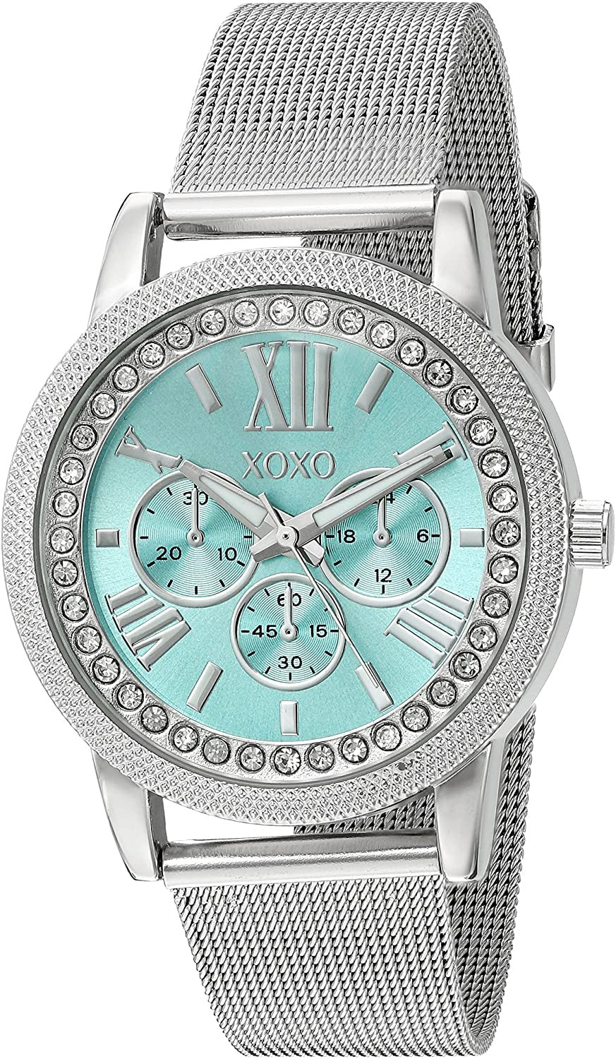 XOXO Watch Women Stainless Steel ANALOG-QUARTZ Alloy Strap Silver XO5899