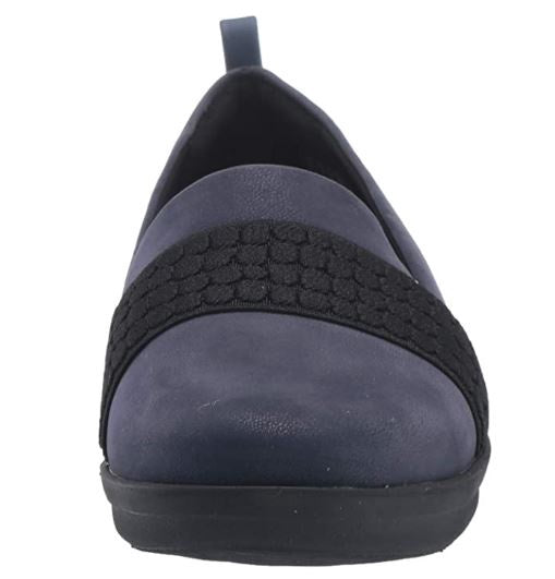 CLARKS Footwear Women Ayla Sloane Loafer Navy Synthetic Nubuck