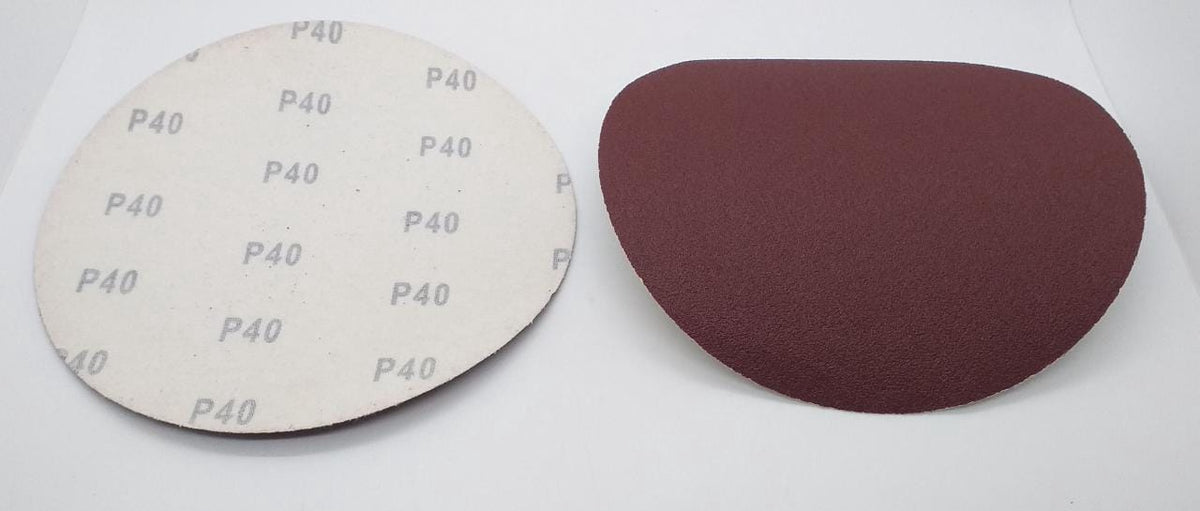Sand Disc Velcro 7" P40 White Back