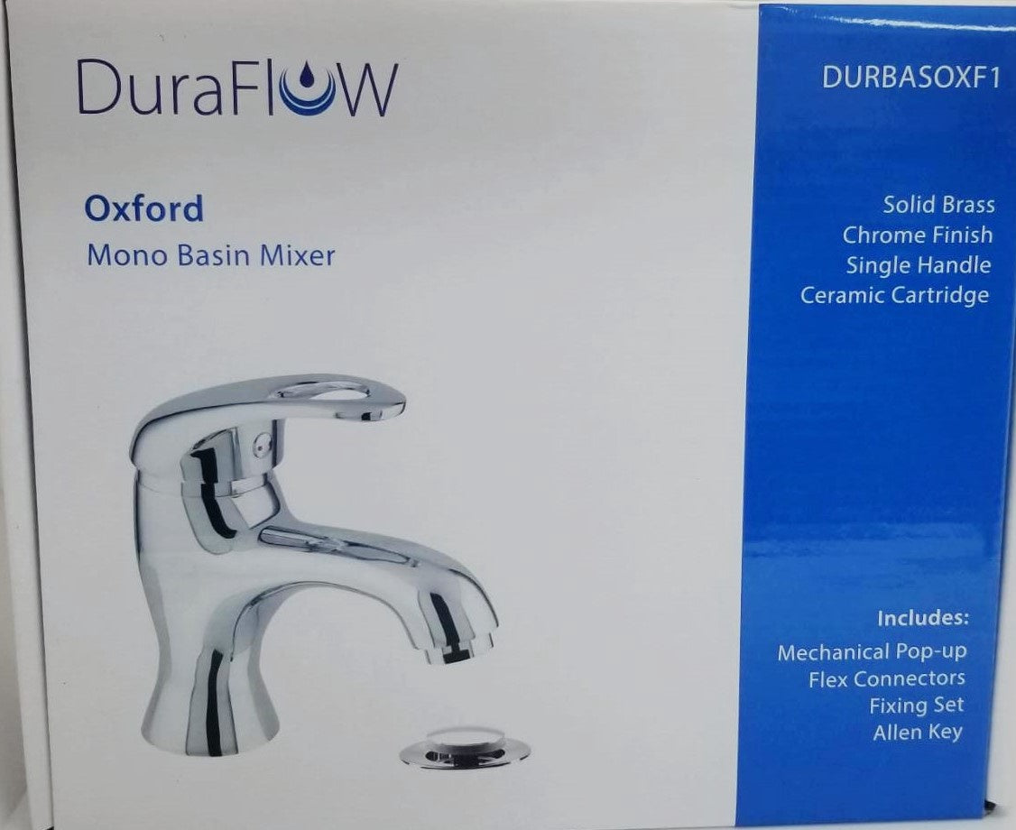 DURAFLOW Faucet Oxford DURBASOXF1 with Pop Up Waste