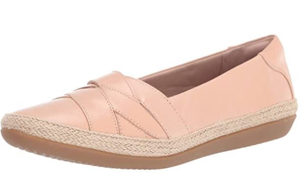 CLARKS Footwear Women's Danelly Shine Loafer Blush Leather